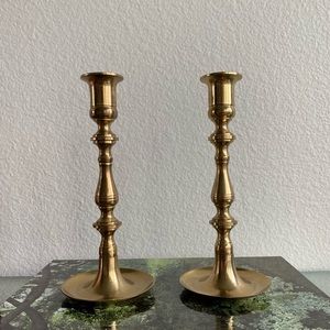 Pair of Brass Candle Holders
